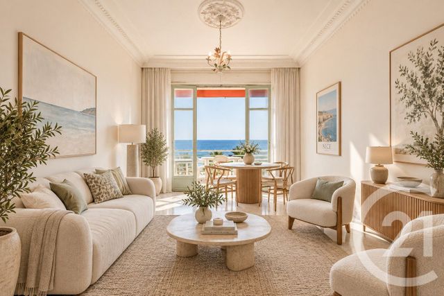 Appartement F2 à vendre - 3 pièces - 92.01 m2 - NICE - 06 - PROVENCE-ALPES-COTE-D-AZUR - Century 21 Lafage Transactions